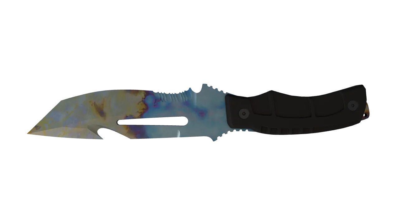 Survival Knife | Case Hardened seed #507, back