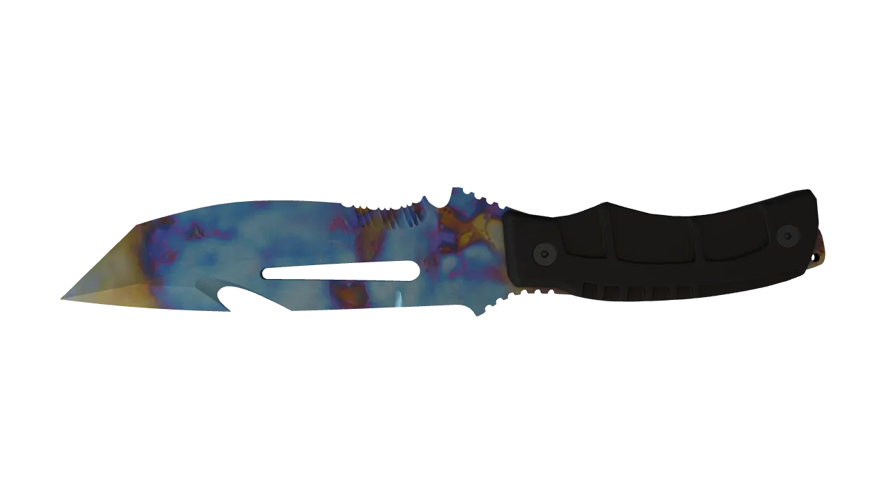 Survival Knife | Case Hardened seed #516, back