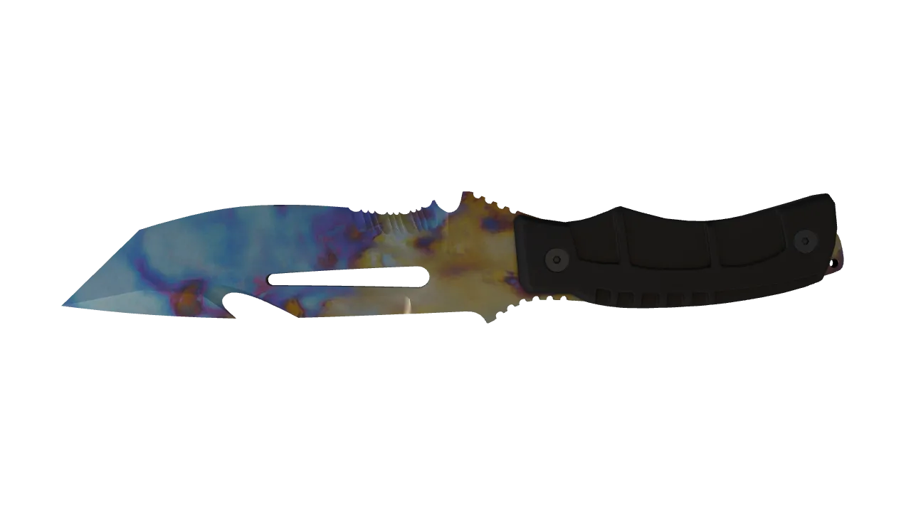 Survival Knife | Case Hardened seed #526, back