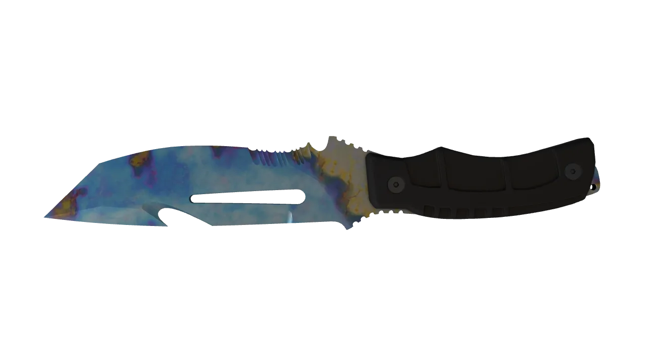 Survival Knife | Case Hardened seed #55, back