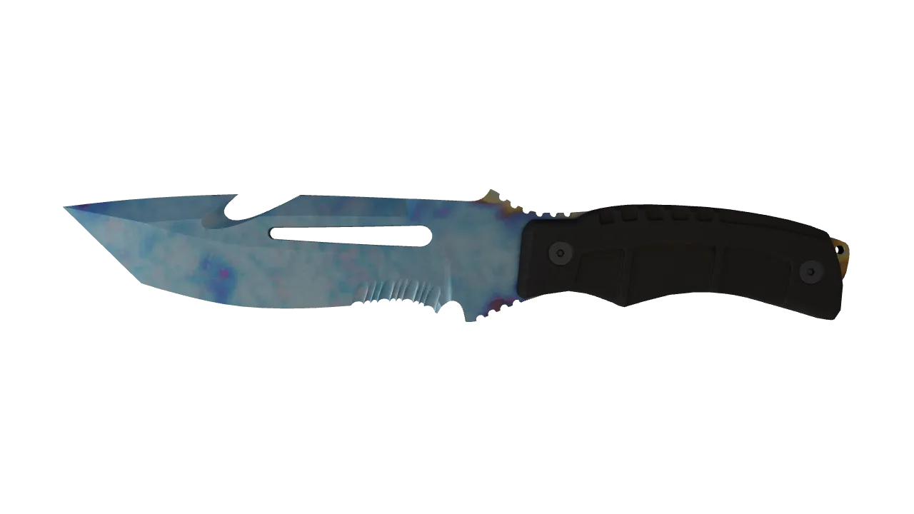 Survival Knife | Case Hardened seed #557, front