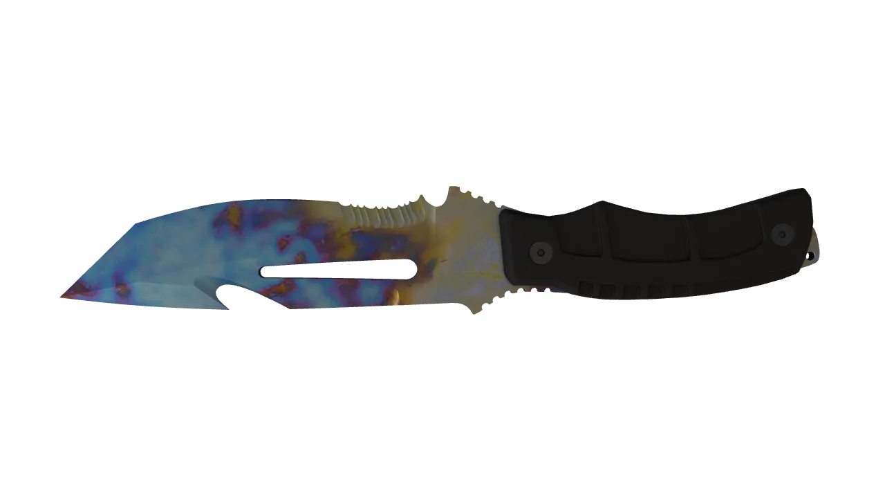 Survival Knife | Case Hardened seed #560, back