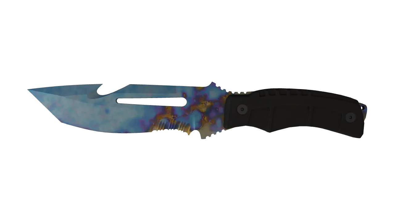 Survival Knife | Case Hardened seed #577, front
