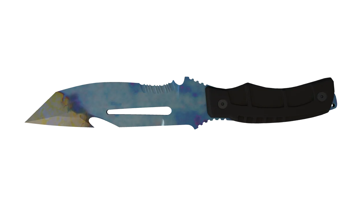 Survival Knife | Case Hardened seed #58, back