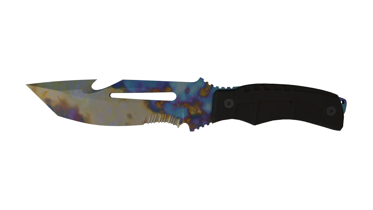 Survival Knife | Case Hardened seed #58, front