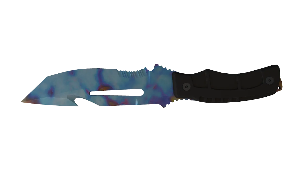 Survival Knife | Case Hardened seed #585, back