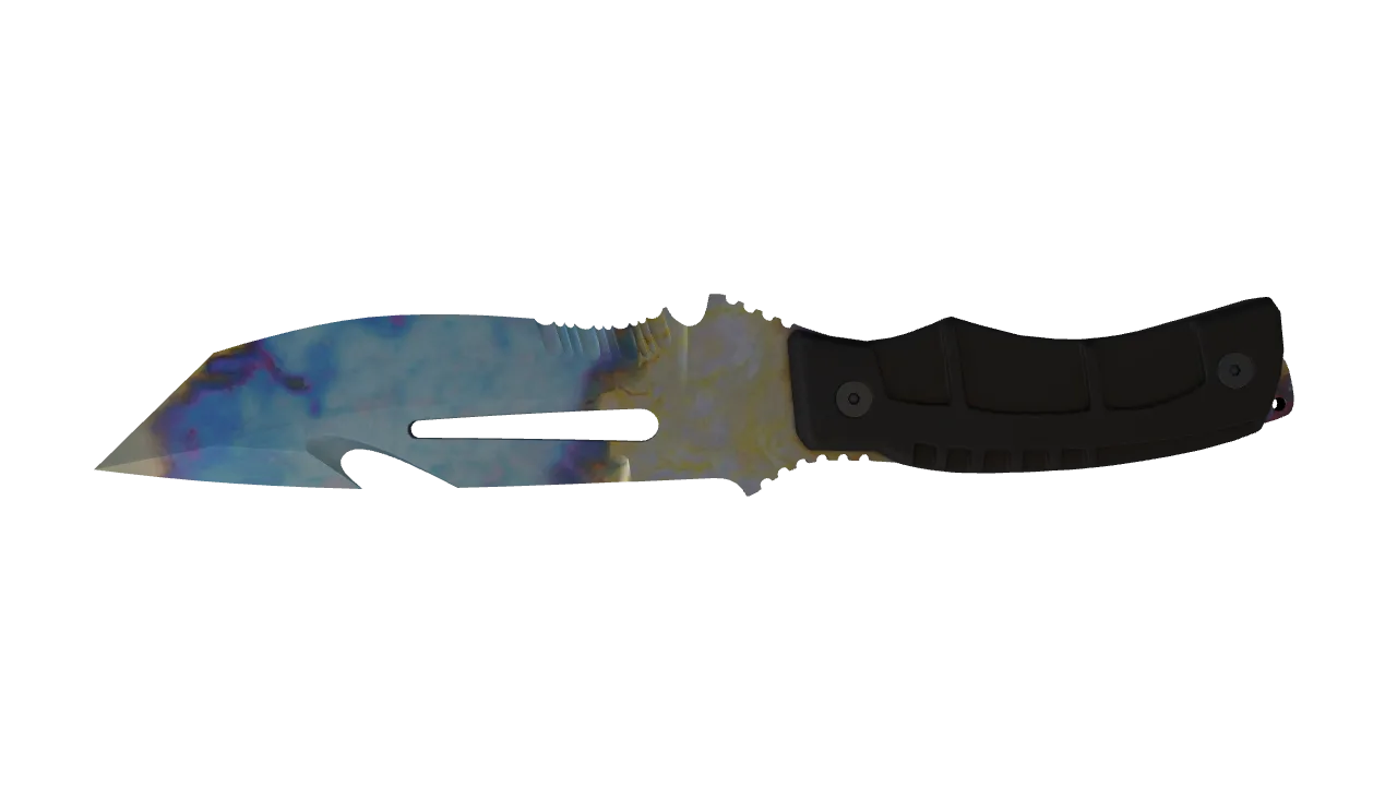 Survival Knife | Case Hardened seed #588, back