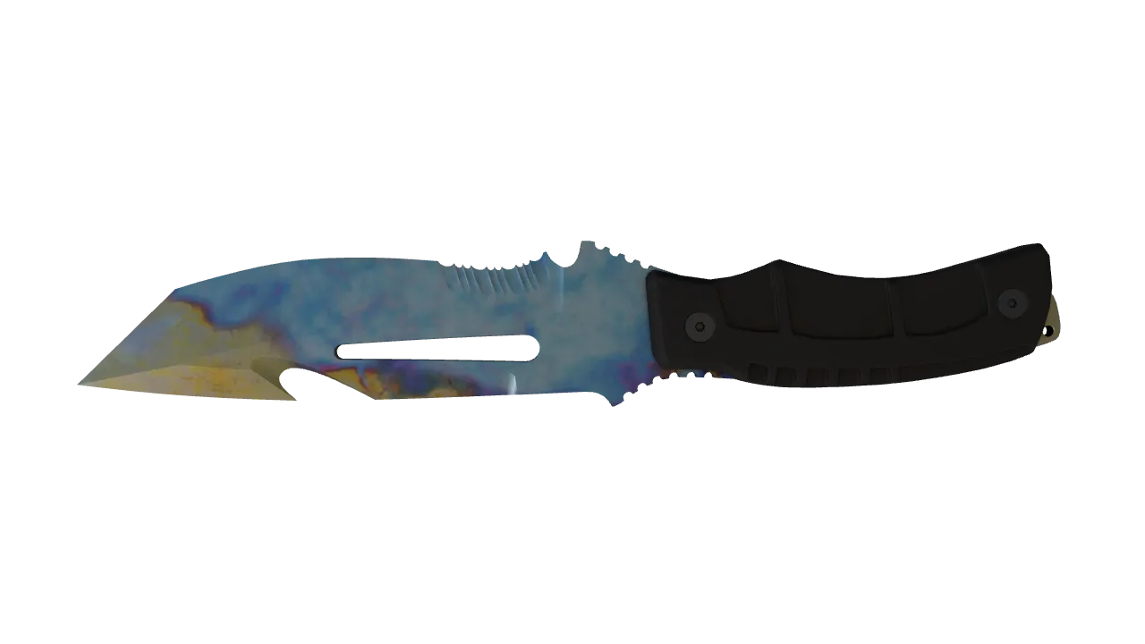 Survival Knife | Case Hardened seed #601, back