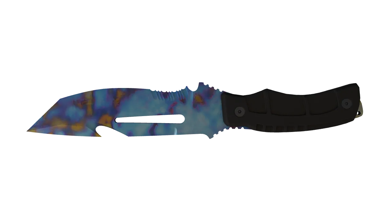 Survival Knife | Case Hardened seed #606, back