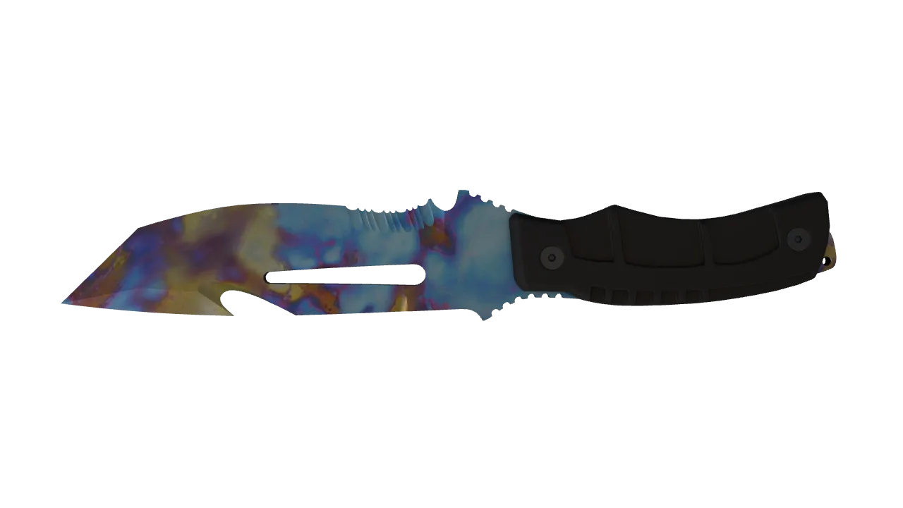 Survival Knife | Case Hardened seed #613, back