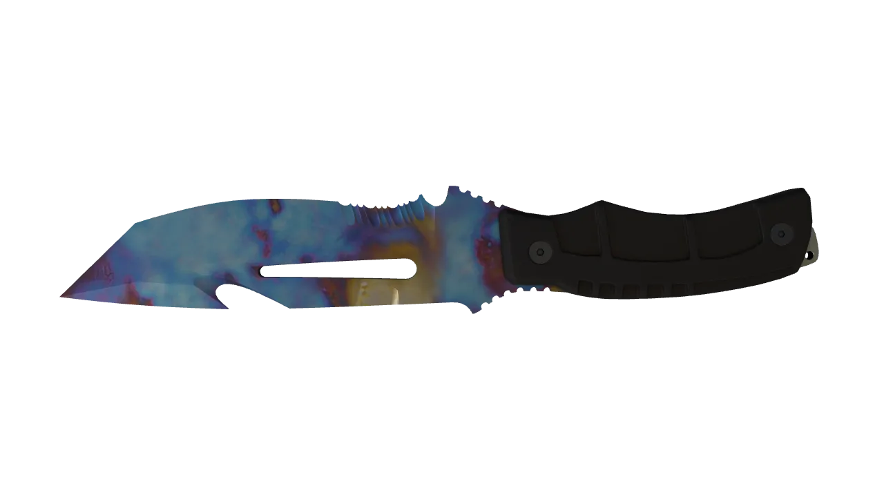 Survival Knife | Case Hardened seed #619, back