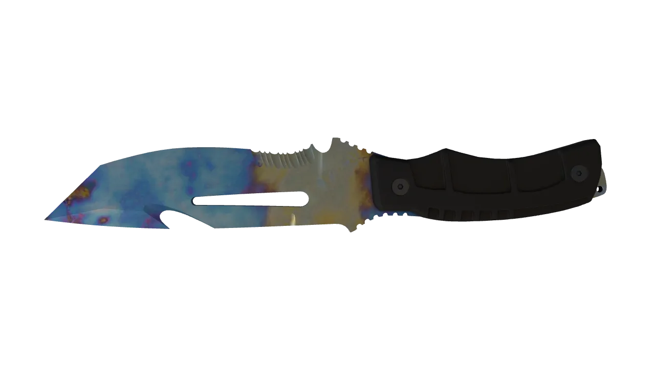 Survival Knife | Case Hardened seed #624, back