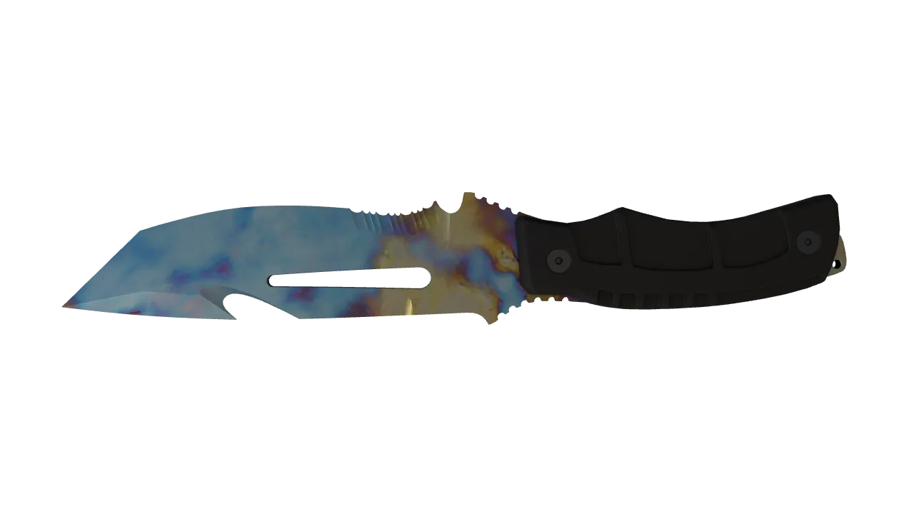 Survival Knife | Case Hardened seed #632, back