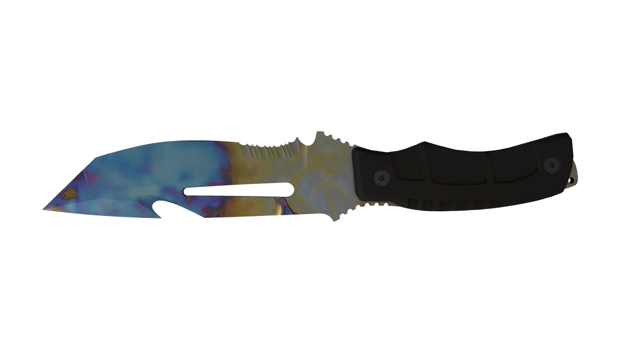 Survival Knife | Case Hardened seed #641, back