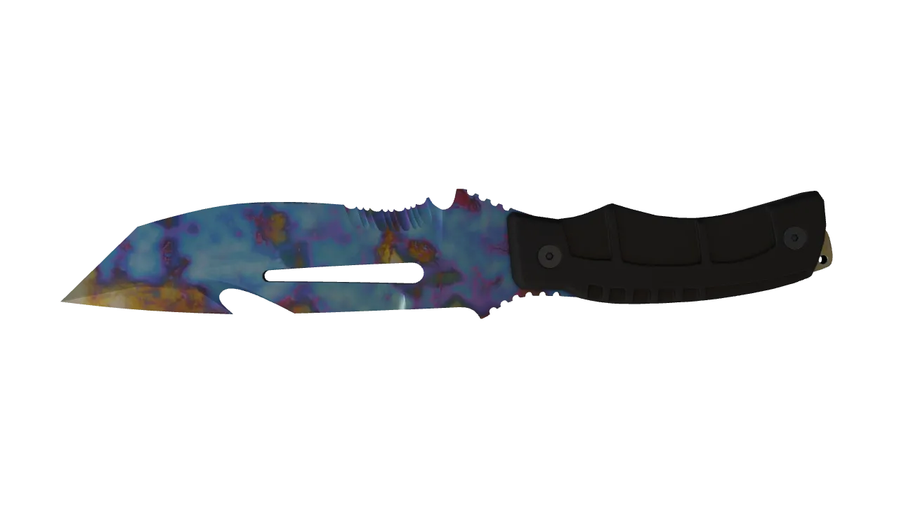 Survival Knife | Case Hardened seed #651, back