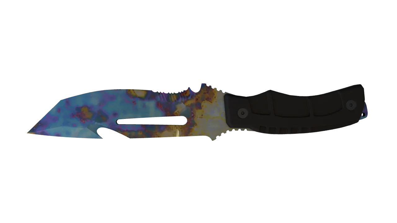 Survival Knife | Case Hardened seed #665, back