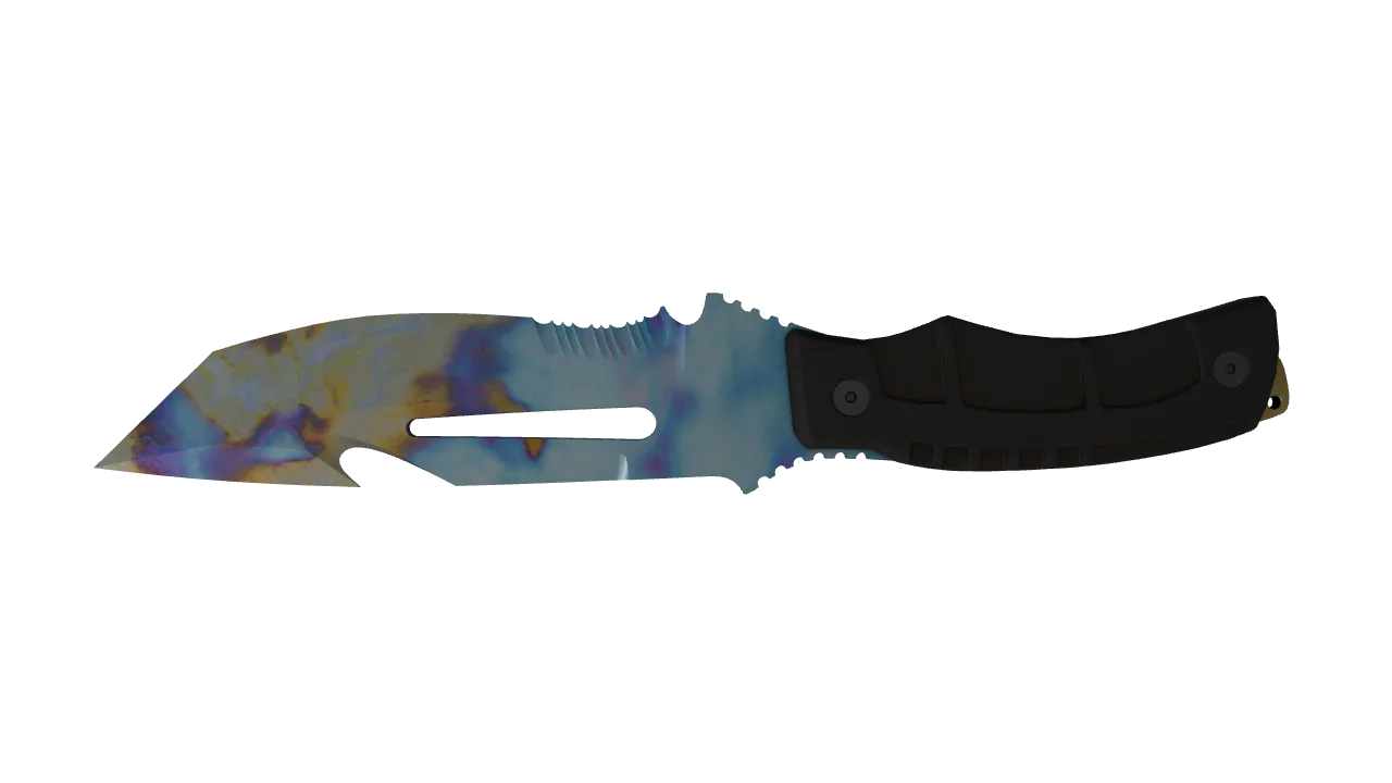 Survival Knife | Case Hardened seed #669, back