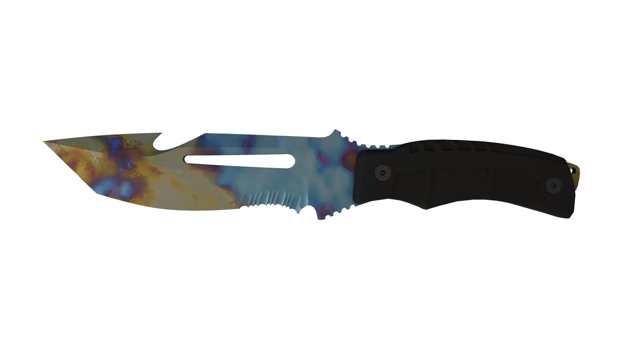Survival Knife | Case Hardened seed #669, front