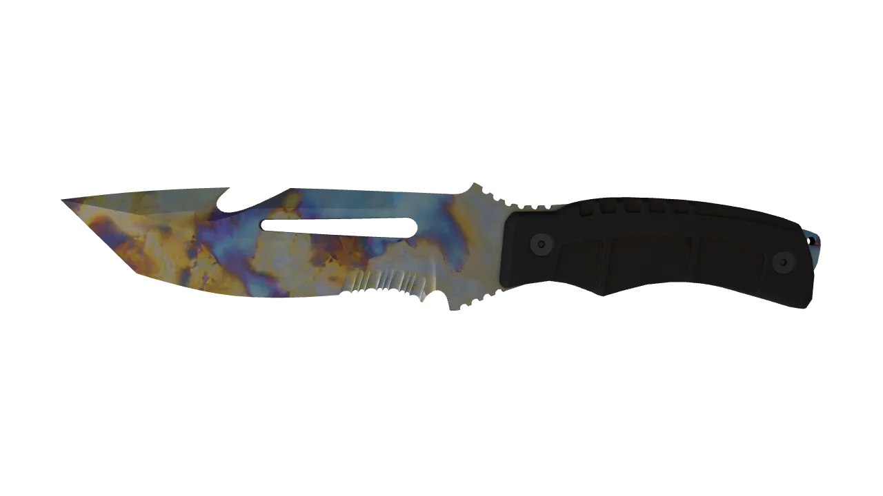 Survival Knife | Case Hardened seed #67, front