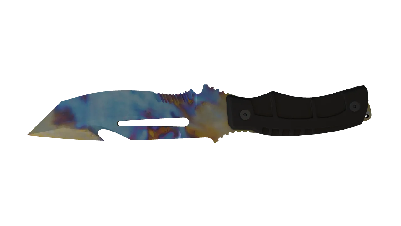 Survival Knife | Case Hardened seed #675, back