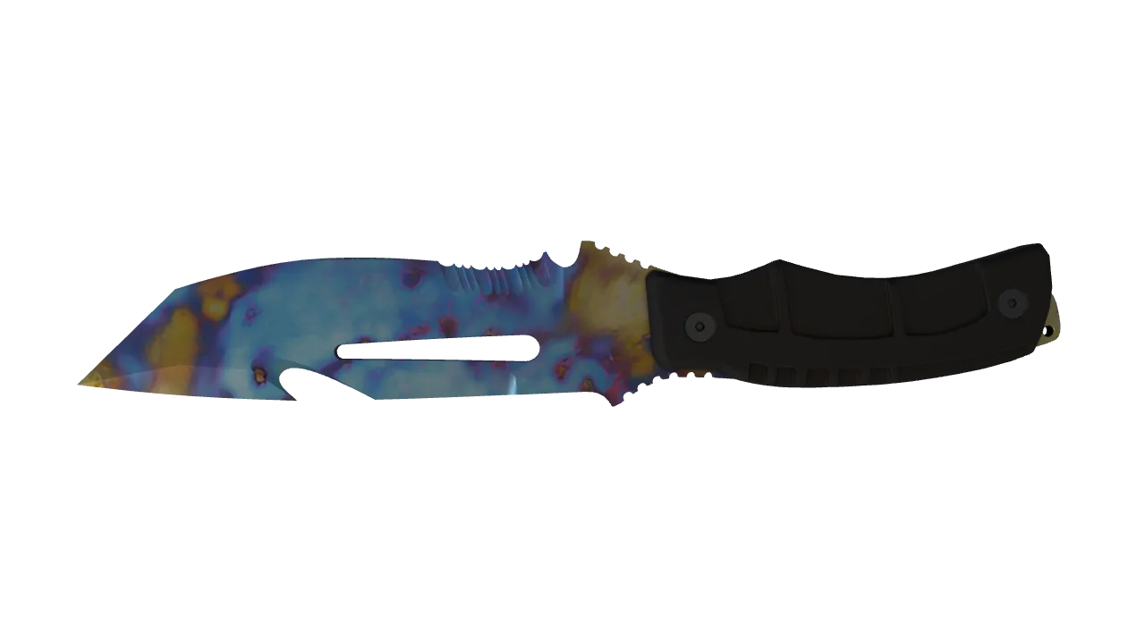 Survival Knife | Case Hardened seed #680, back