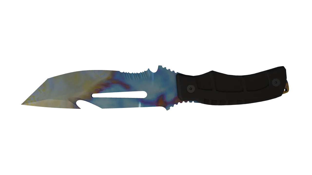 Survival Knife | Case Hardened seed #693, back