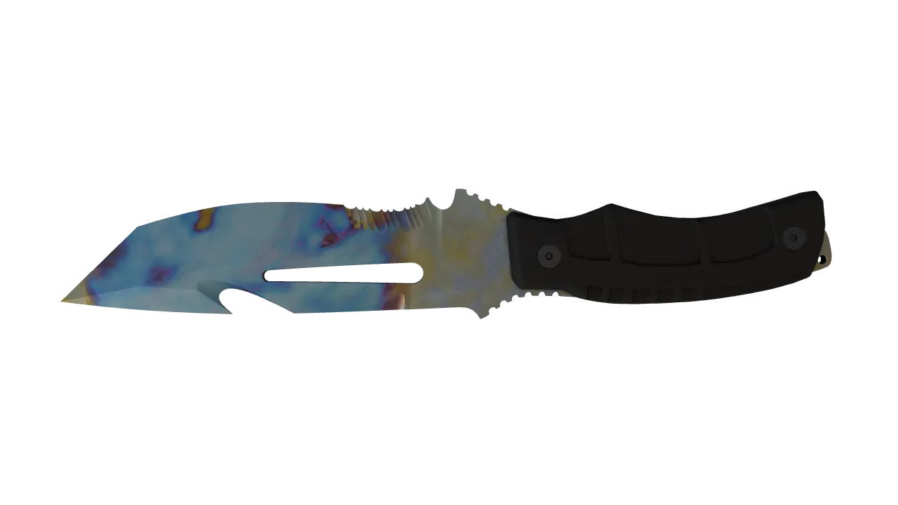 Survival Knife | Case Hardened seed #700, back