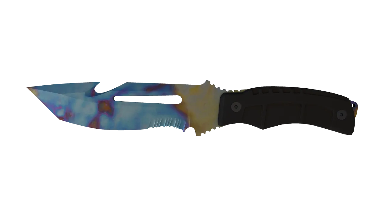 Survival Knife | Case Hardened seed #700, front