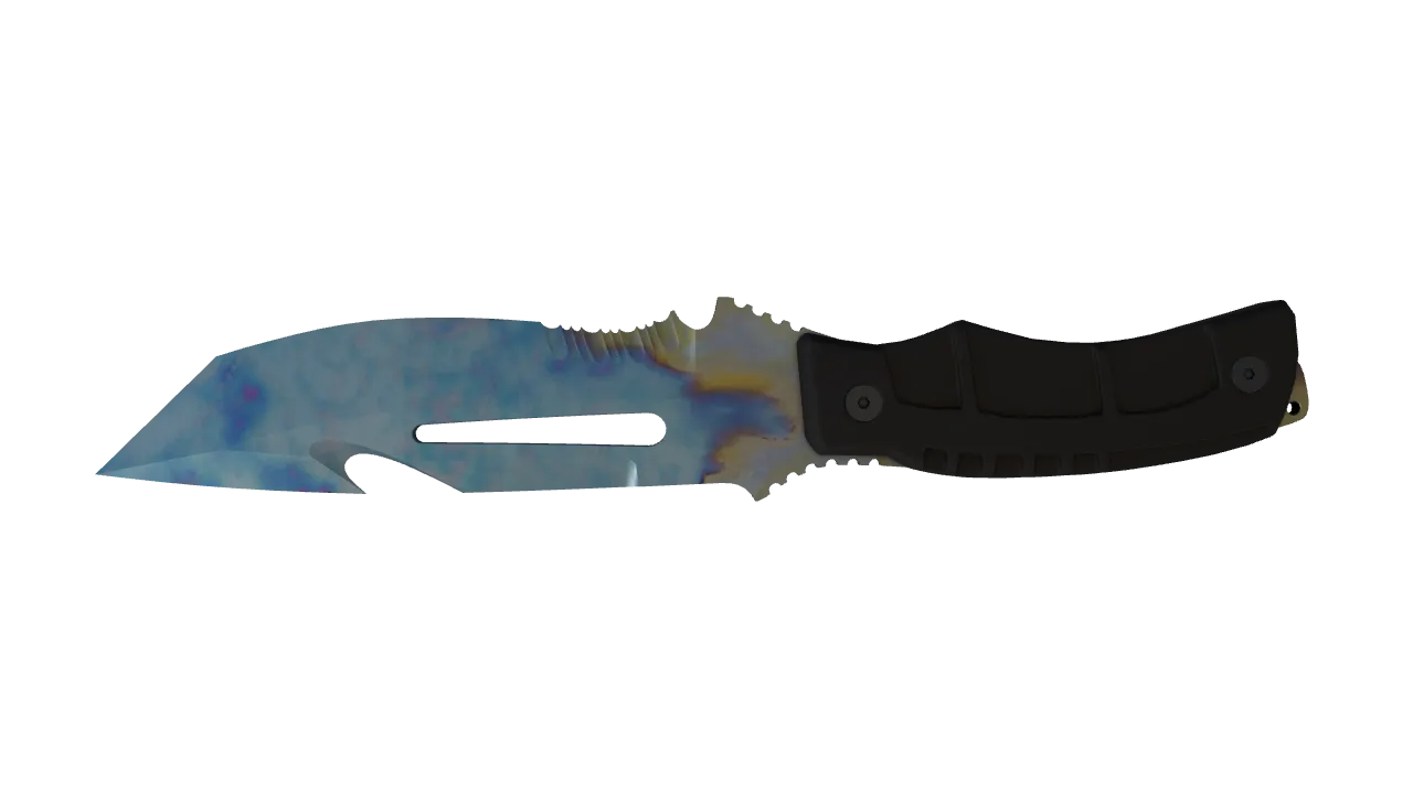 Survival Knife | Case Hardened seed #704, back