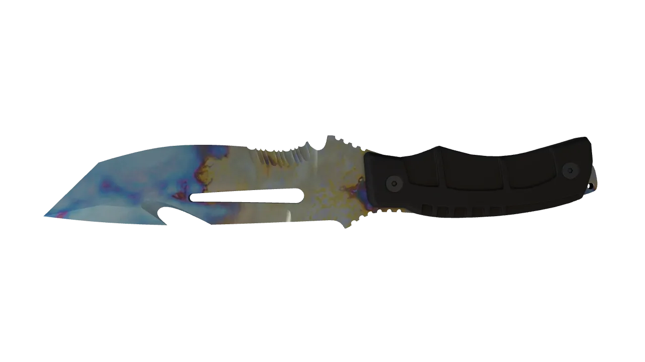 Survival Knife | Case Hardened seed #760, back