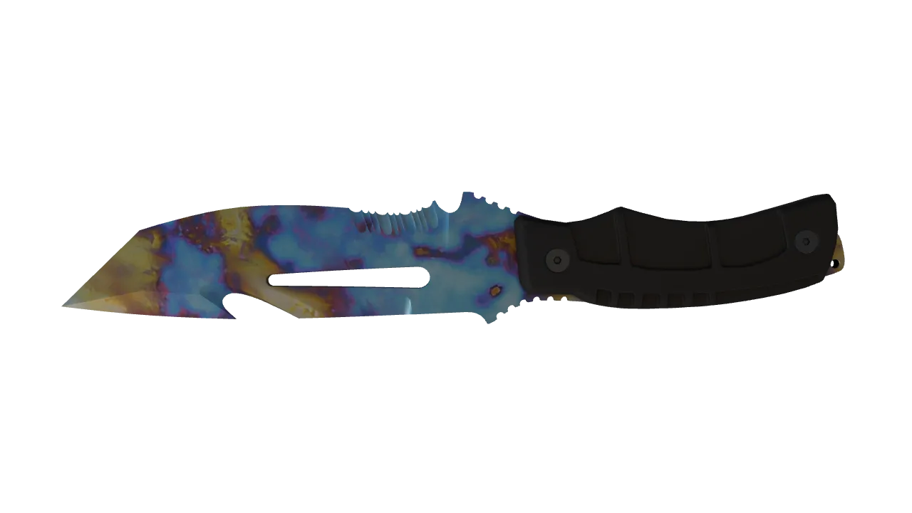 Survival Knife | Case Hardened seed #789, back