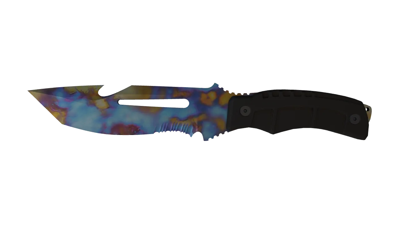 Survival Knife | Case Hardened seed #789, front