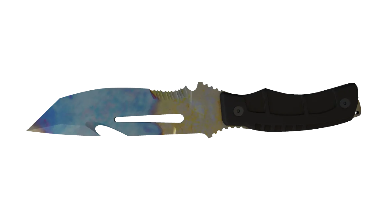 Survival Knife | Case Hardened seed #797, back