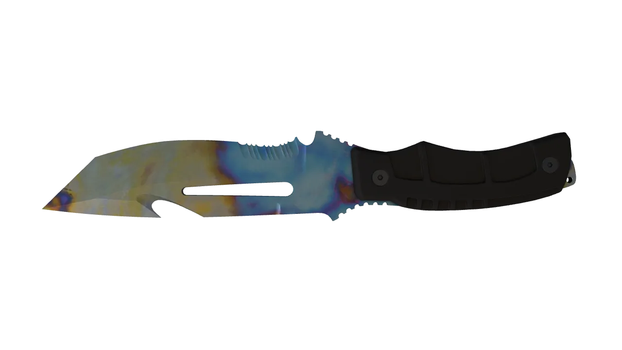 Survival Knife | Case Hardened seed #805, back