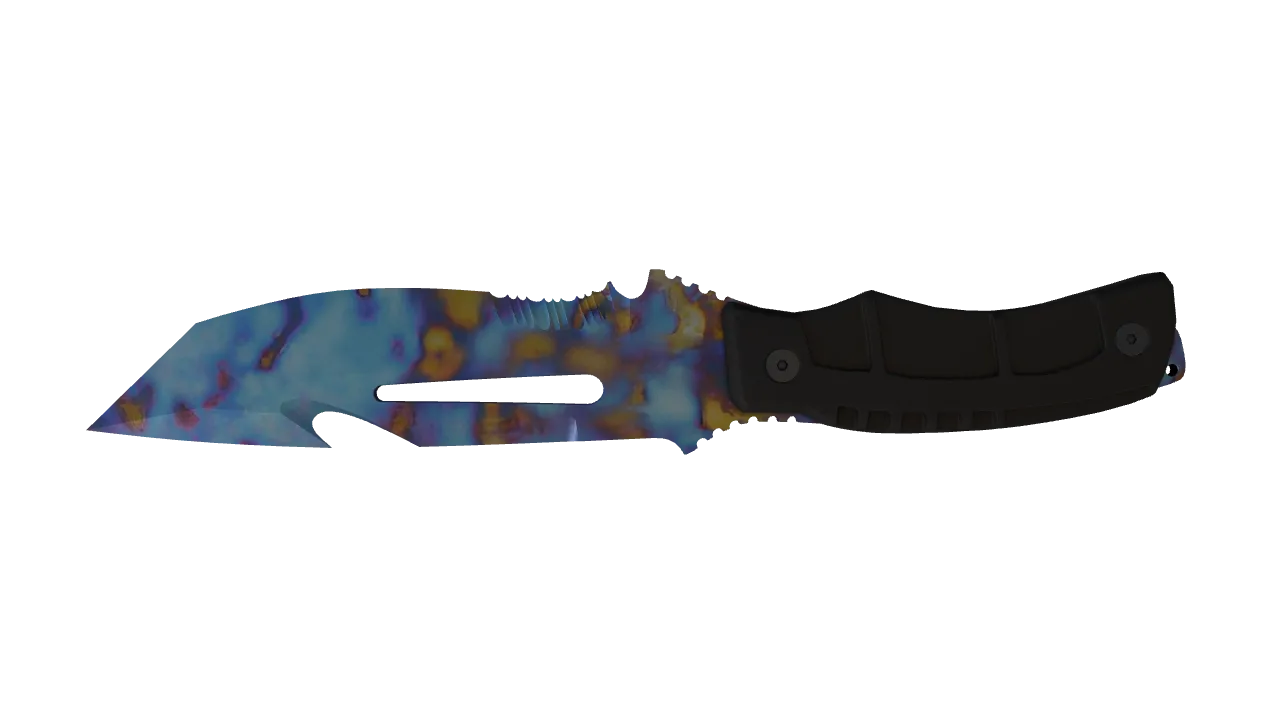 Survival Knife | Case Hardened seed #806, back