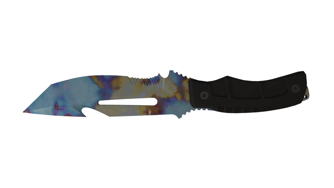 Survival Knife | Case Hardened seed #807, back