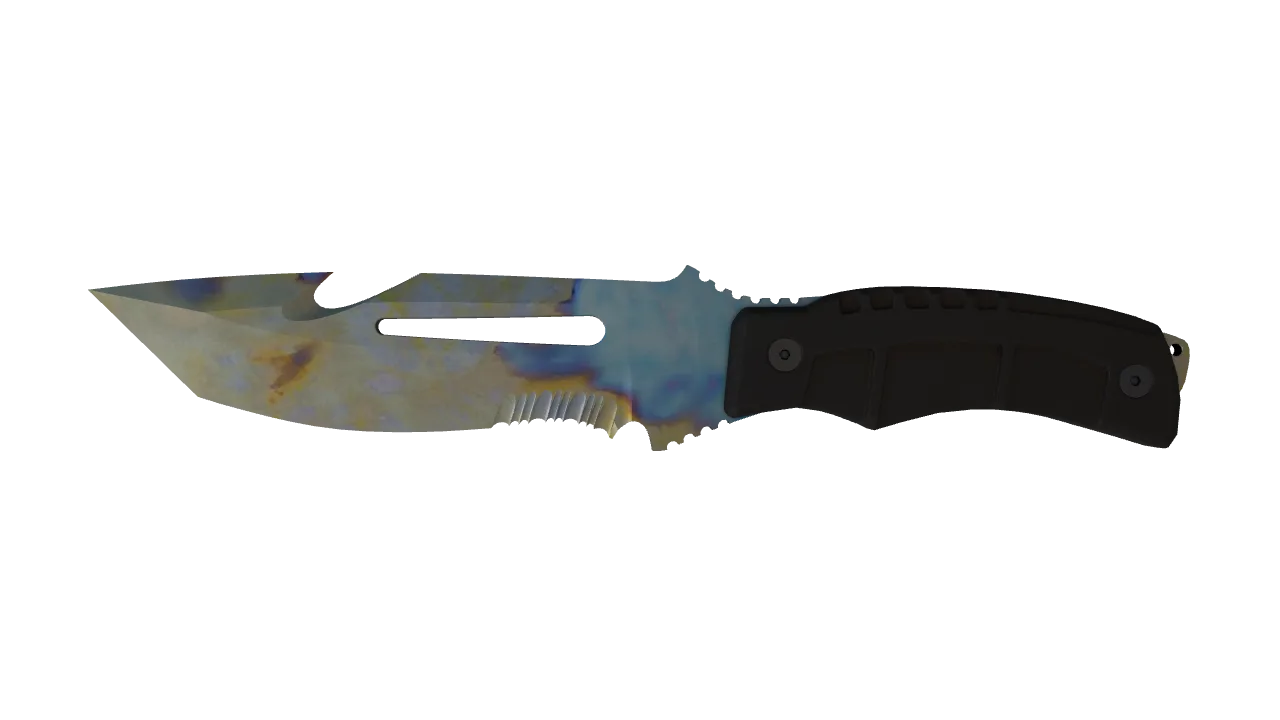 Survival Knife | Case Hardened seed #807, front