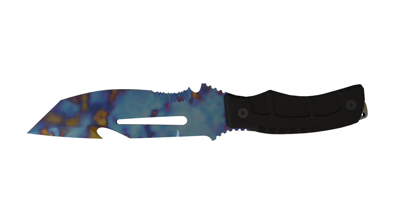 Survival Knife | Case Hardened seed #812, back