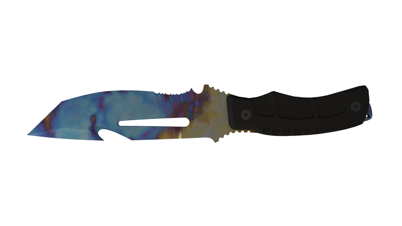 Survival Knife | Case Hardened seed #818, back