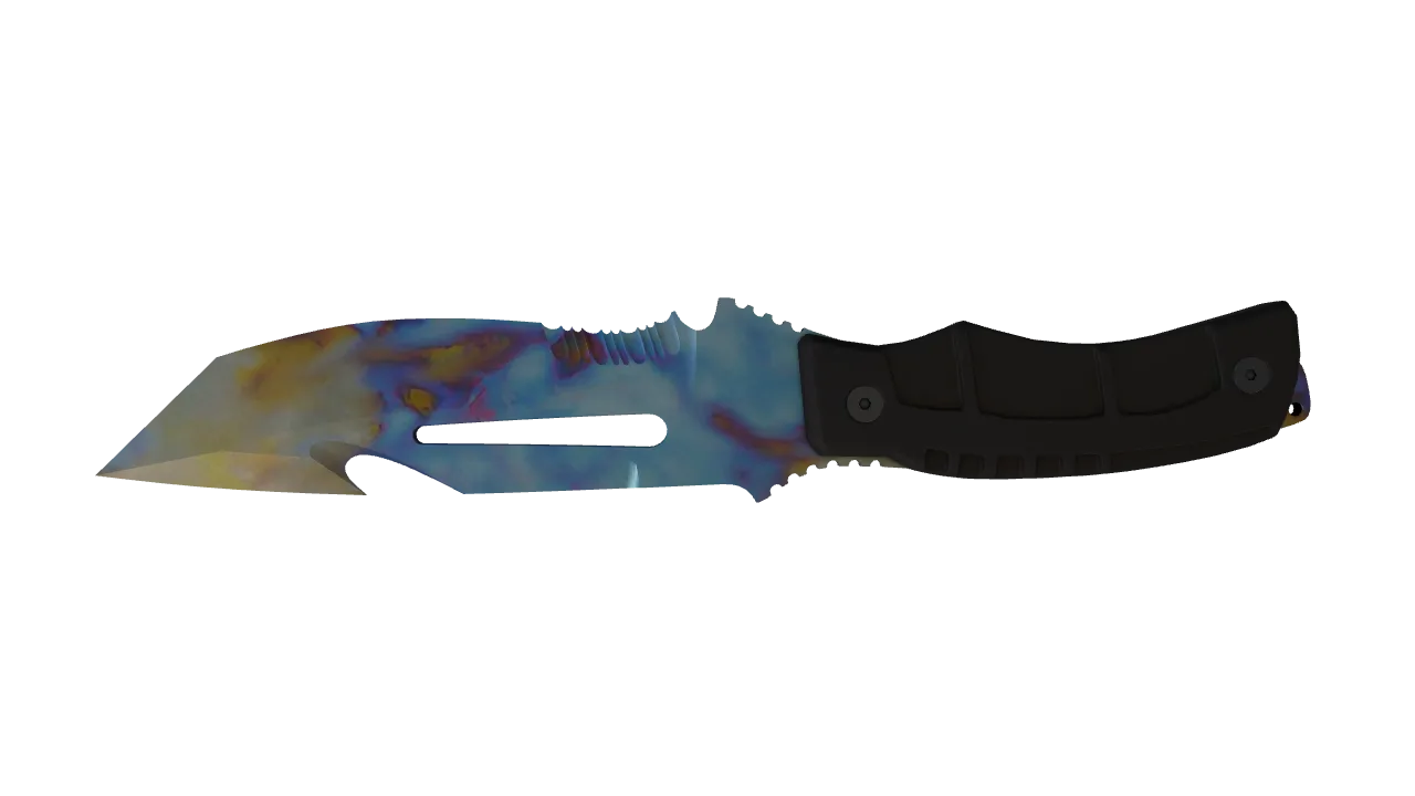 Survival Knife | Case Hardened seed #821, back