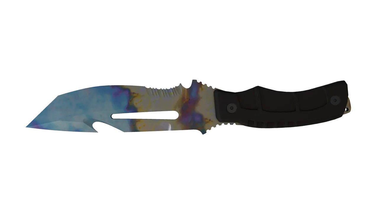 Survival Knife | Case Hardened seed #828, back
