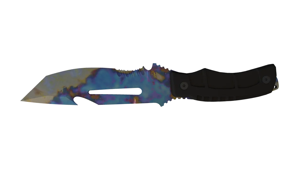 Survival Knife | Case Hardened seed #84, back