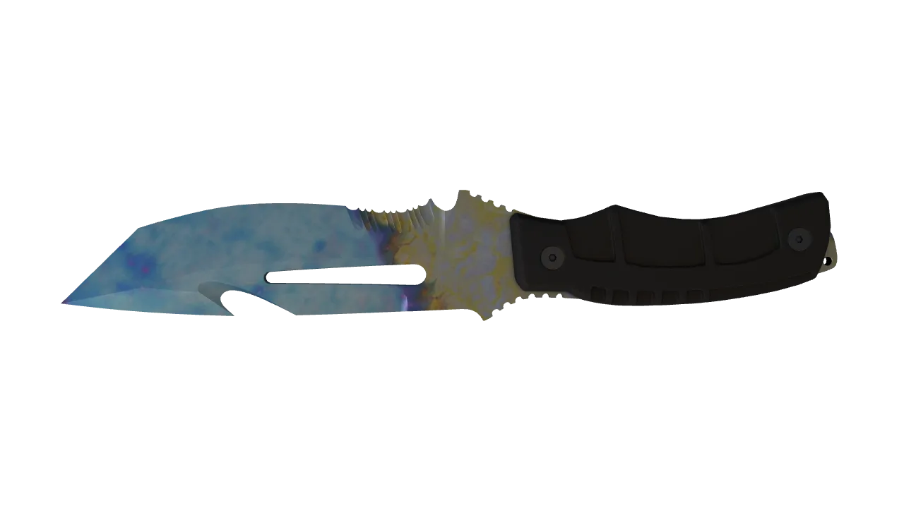 Survival Knife | Case Hardened seed #850, back