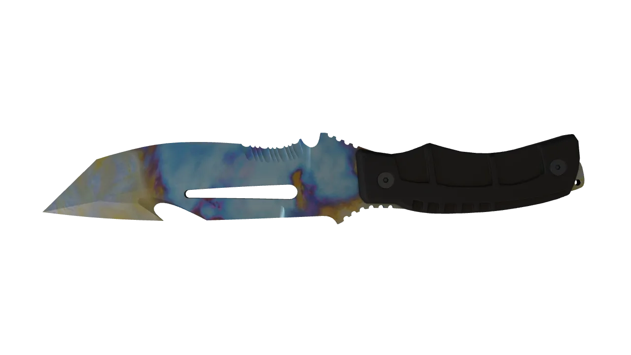 Survival Knife | Case Hardened seed #867, back