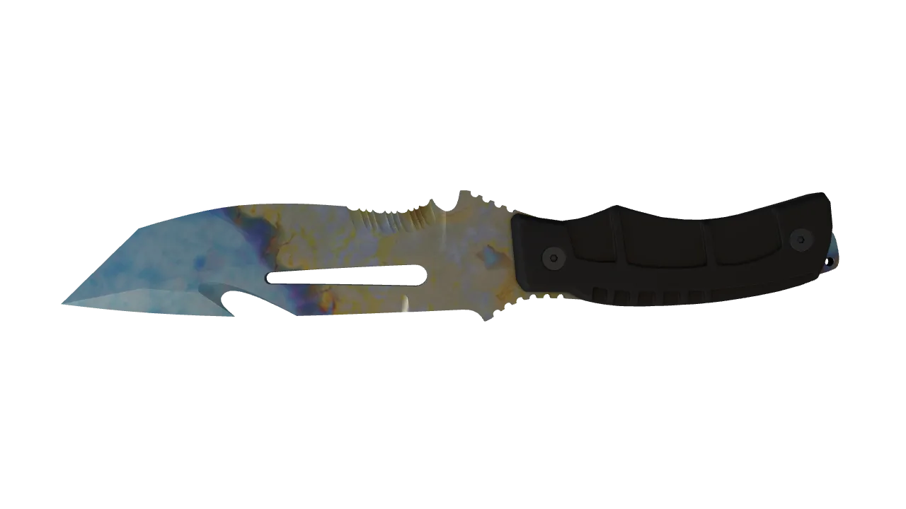 Survival Knife | Case Hardened seed #879, back