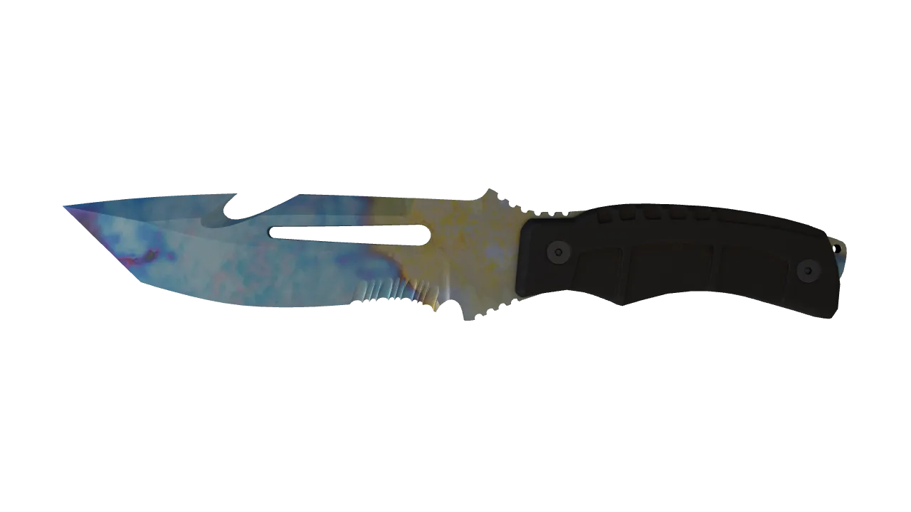 Survival Knife | Case Hardened seed #879, front