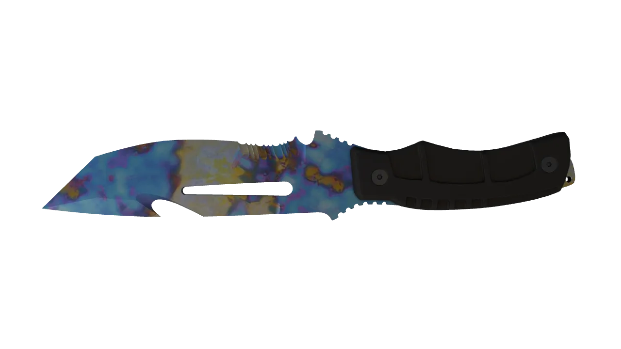 Survival Knife | Case Hardened seed #88, back