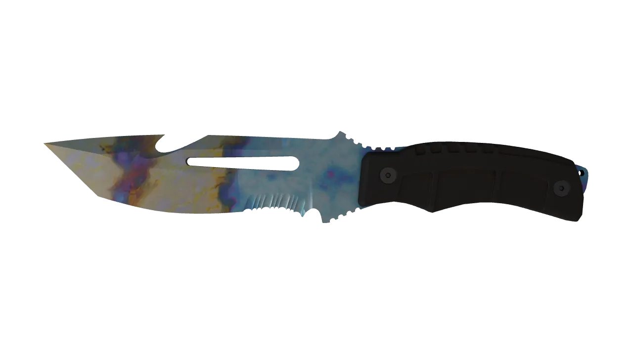 Survival Knife | Case Hardened seed #899, front