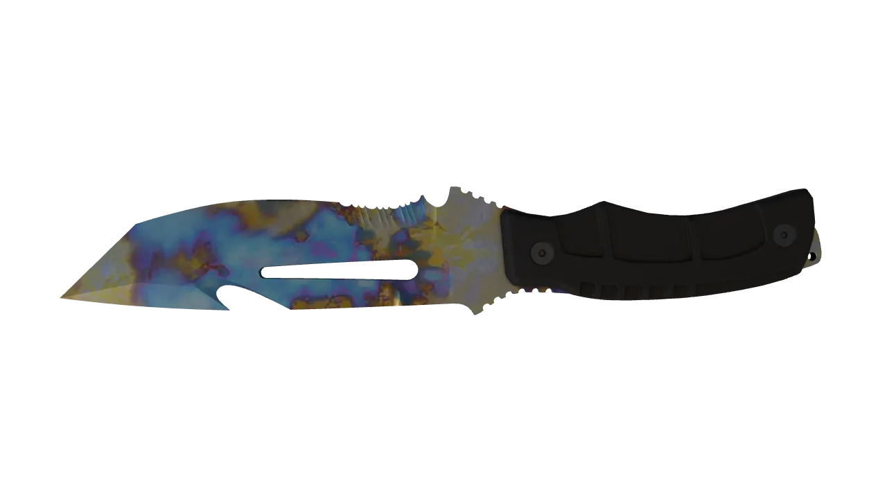 Survival Knife | Case Hardened seed #902, back