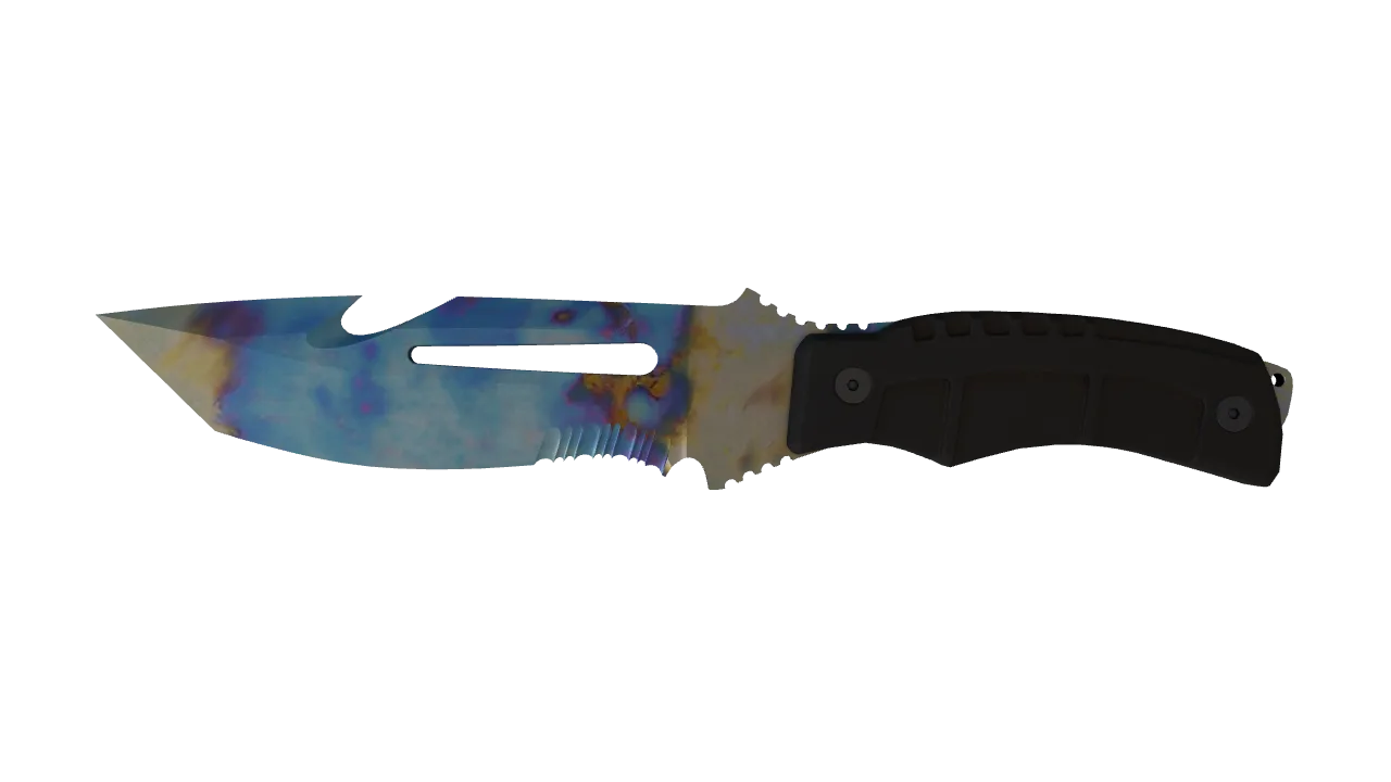 Survival Knife | Case Hardened seed #902, front